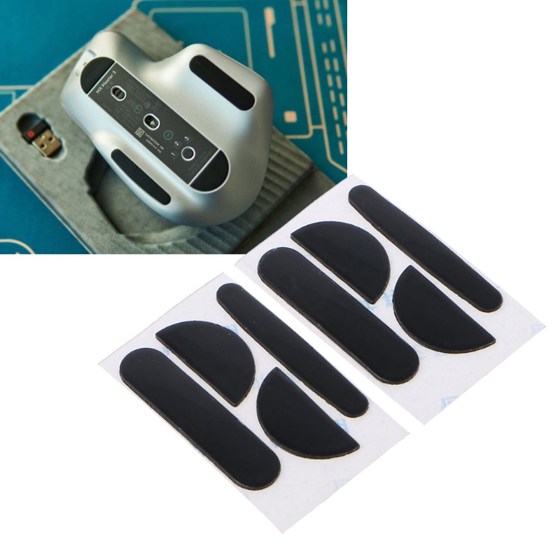 Set 2 Miếng Dán Chân Chuột Máy Tính Màu Đen Thay Thế Cho MX Master 3S