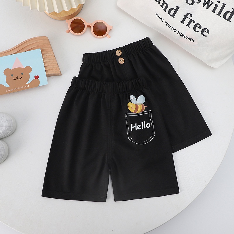 Quần Short Cotton Dáng Rộng Thoáng Khí In Họa Tiết Hoạt Hình Thời Trang Mùa Hè Cho Bé 2022