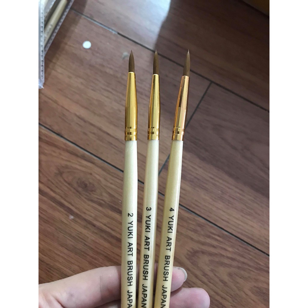 Cọ Yuki art brush japan số 2 3 4 bột cọ siêu thích