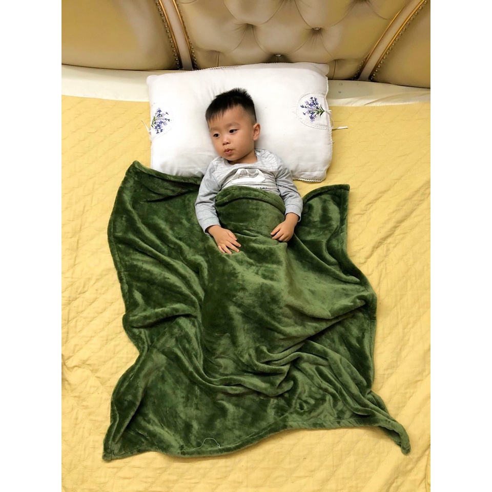 Chăn MUJI Xuất Nhật Cỡ Nhỏ Dành Cho Trẻ Em, Chăn Lông Tuyết Mềm Mịn, Ấm Áp