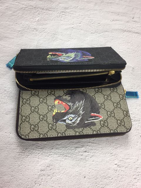 Ví Nam cầm tay, bóp da nam dài khóa, Ví Sói Cực Cá Tính - ảnh thật 100% dodavito