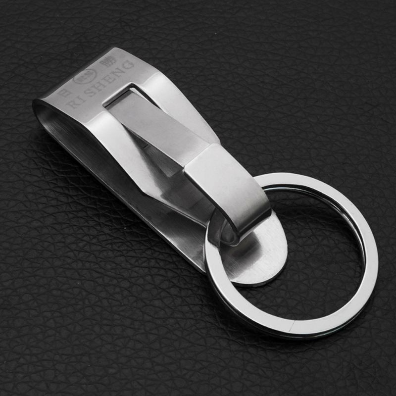 Móc khóa đỡ treo dây thắt lưng 2 đầu bằng thép không gỉ có thể tháo rời