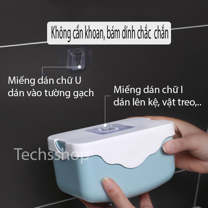 Cặp Miếng Dán U và I Thần Thánh Treo Đồ Vật Dễ Dàng - Miếng Keo Dán Kệ Thay Thế Đa Năng