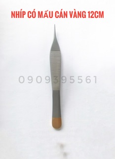 NHÍP ADSON CÓ MẤU CÁN VÀNG 12CM
