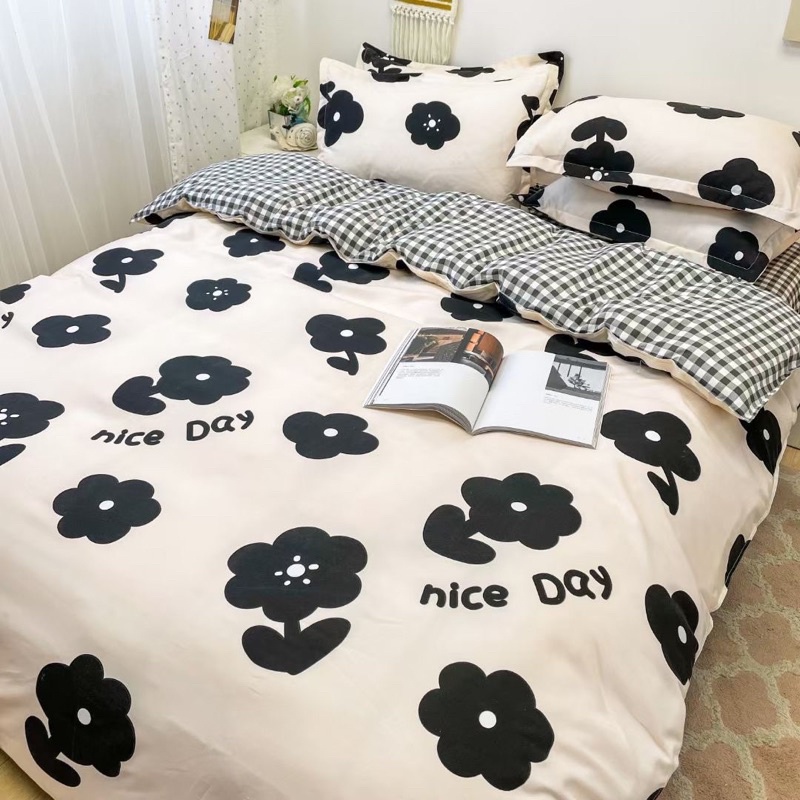 Bộ vỏ chăn ga gối Poly Cotton 4 món hàng nhập khẩu đủ màu sắc giá rẻ nhất thị trường