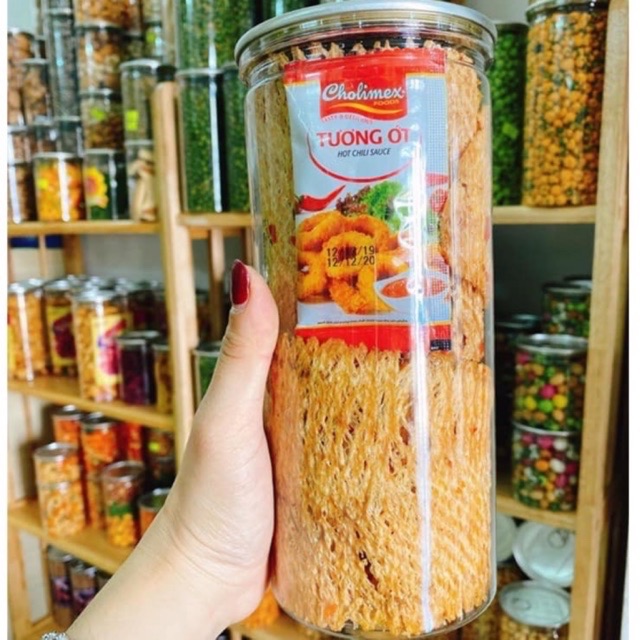 Mực cán tẩm vị hũ 300gr = 85k