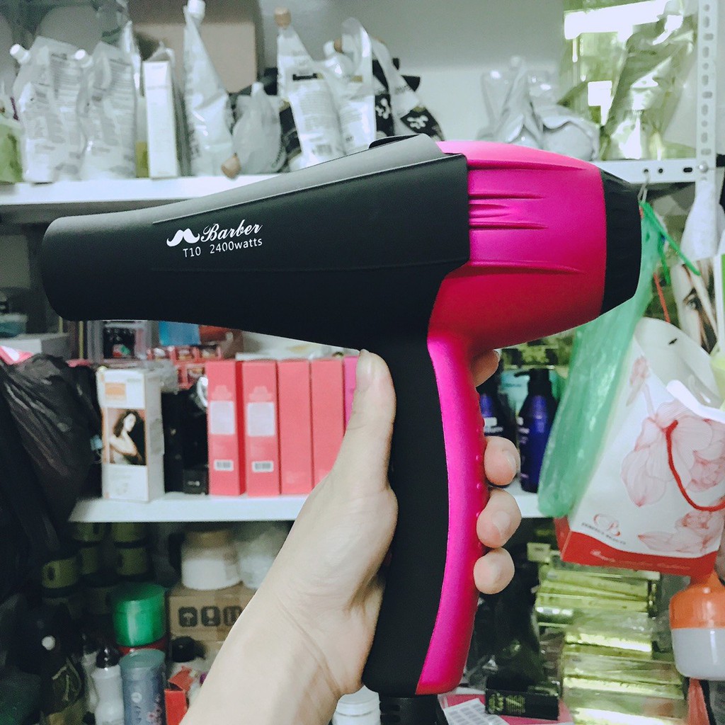 Máy Sấy Tóc Cao Cấp Nóng Lạnh 2 Chiều Công Suất Lớn 2400W Barber T10 Chính Hãng Chuẩn salon tóc