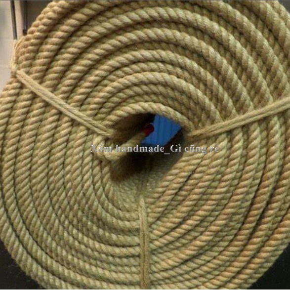 Sỉ dây thừng 1.5mm 2mm 3mm 4mm 5mm 6mm 8mm 10mm 12mm 14mm 16mm 18mm 20mm 25mm 30mm, dây thừng decor, dây đay
