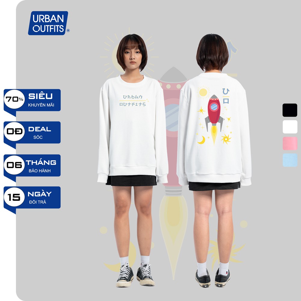 Áo Sweater Form Rộng Nam Nữ URBAN OUTFITS In Tàu Con Thoi UO SWO37 Thun Cotton Nỉ 4 Chiều Local Brand | BigBuy360 - bigbuy360.vn