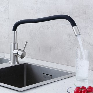 Vòi rửa bát nóng lạnh thân cao su