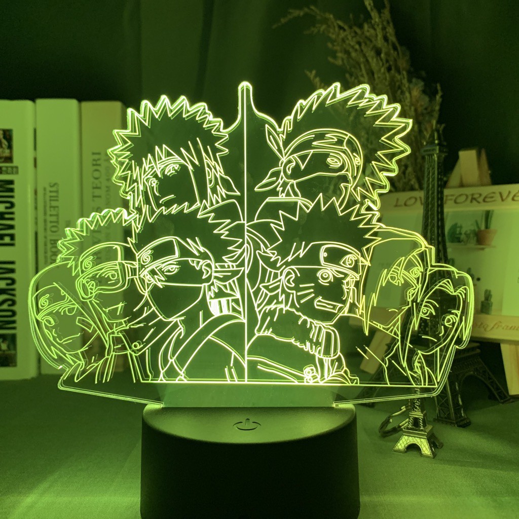 Đèn Ngủ Led Hình Nhân Vật Naruto Kakashi Sasuke