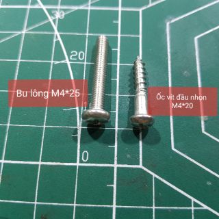 Bu lông ốc vít inox SUS 304 ( 10 con )
