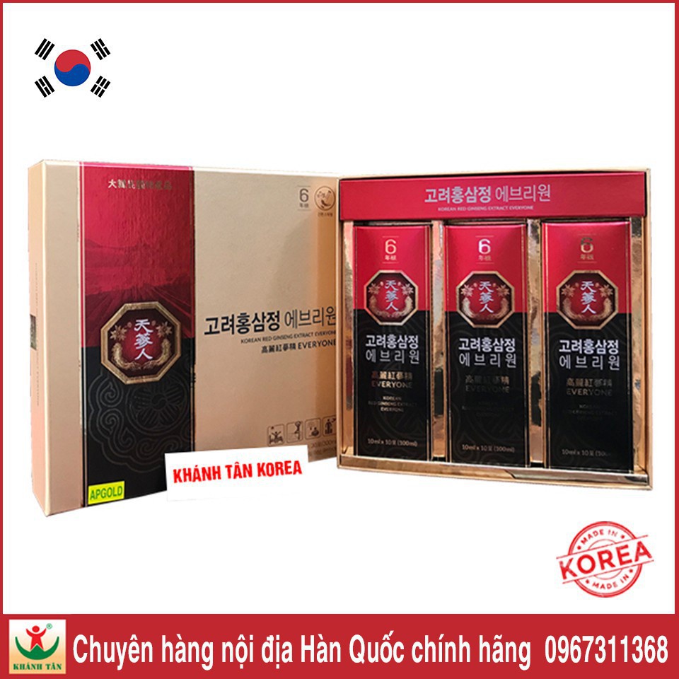 Nước uống hồng sâm Korean Red Ginseng Extract Everyone 🔥 Bio Apgold 🔥