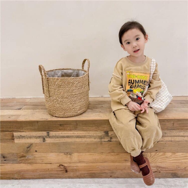 [Ảnh thật] QUẦN KAKI BO CHÂN HÀN QUỐC 605 DÀNH CHO BÉ GÁI VÀ BÉ TRAI FORM DÀI