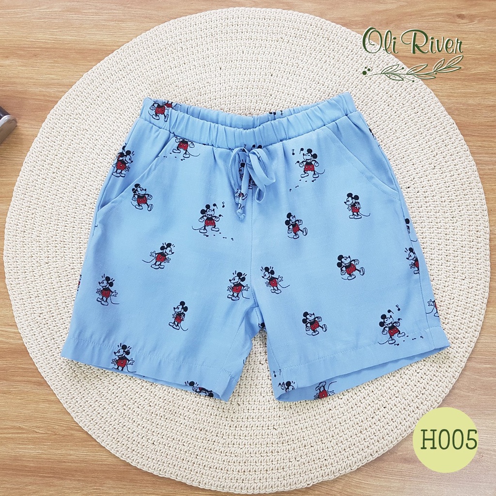 BỘ VẢI LANH OLIRIVER HÌNH MICKEY CHO BÉ TRAI 9-32KG 12252