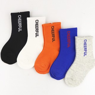 Set 5 đôi tất thể thao cao cổ cho bé trai bé gái