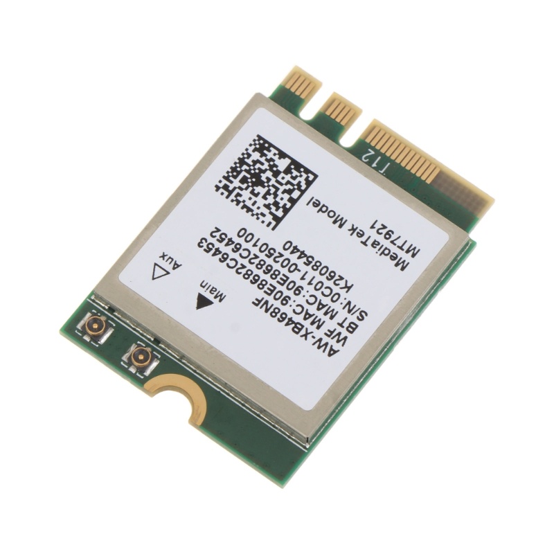 Thẻ WiFi 6 Ngăn MT7921K NGFF Cho M.2 2.4 / 5G 802.11ac BT 5.2 Ada
