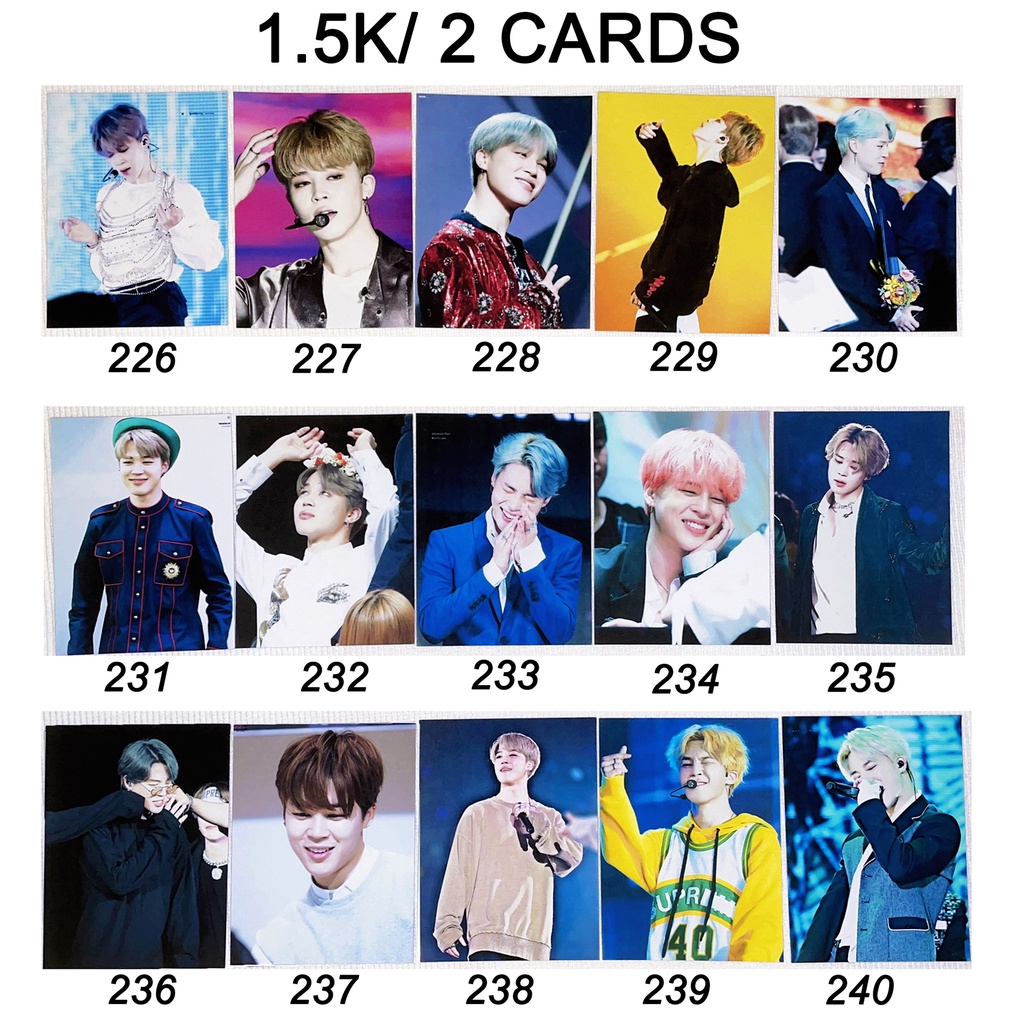 Sale set card JIMIN BTS 2