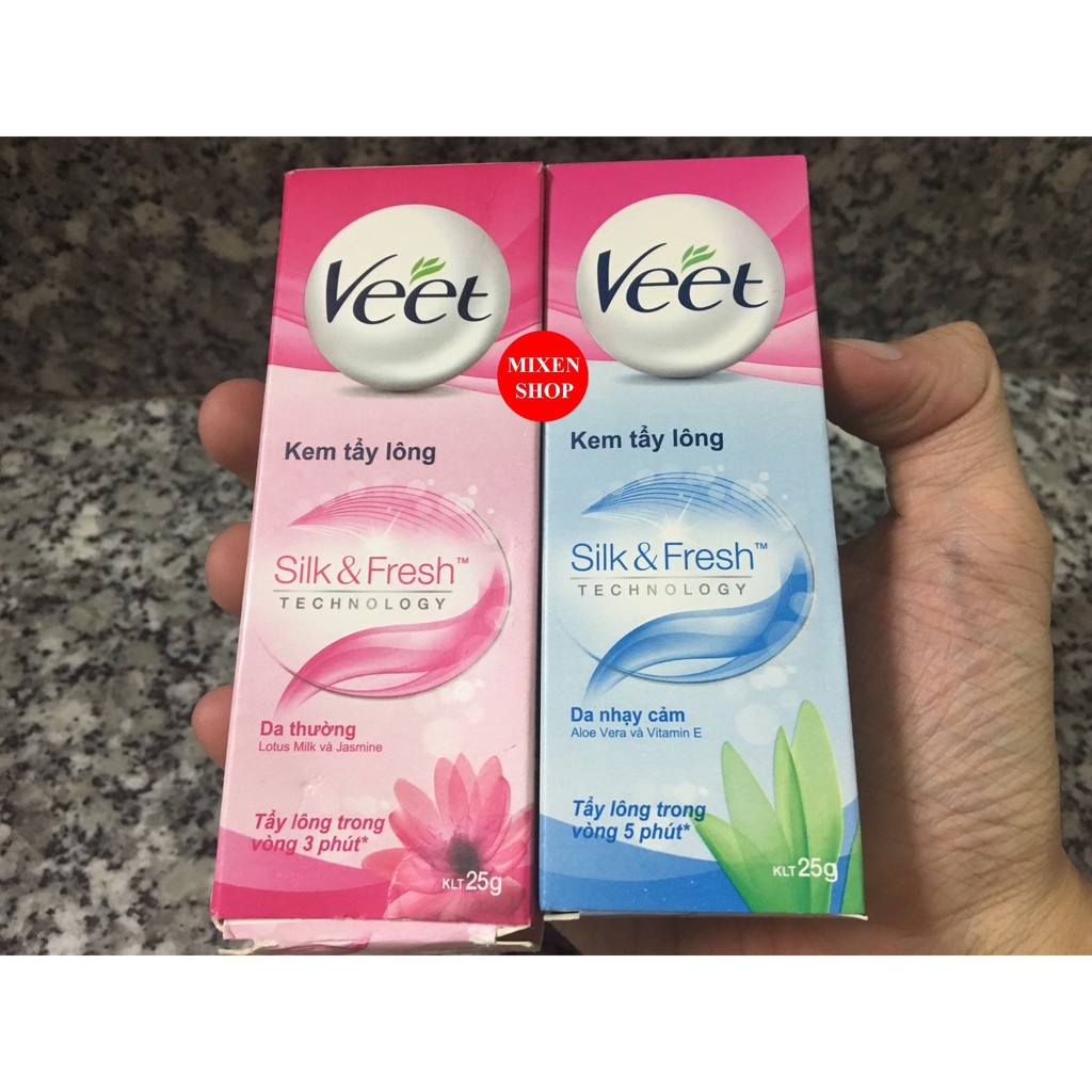 {Ảnh thật - Chính hãng} Kem Tẩy Lông Veet 25g Pháp