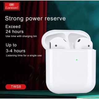 Tai nghe bluetooth không dây true wireless Earldom TWS 8 thiết kế nhỏ gọn âm thanh sống động chân thực