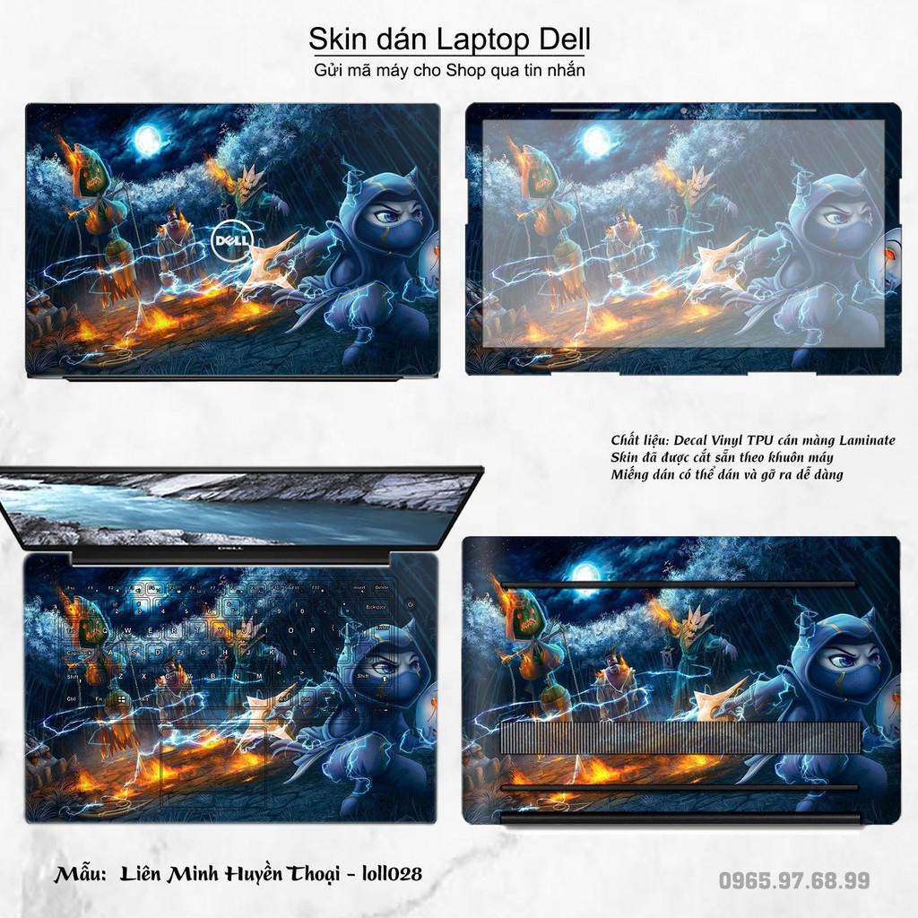 Skin dán Laptop Dell in hình Liên Minh Huyền Thoại _nhiều mẫu 3 (inbox mã máy cho Shop)