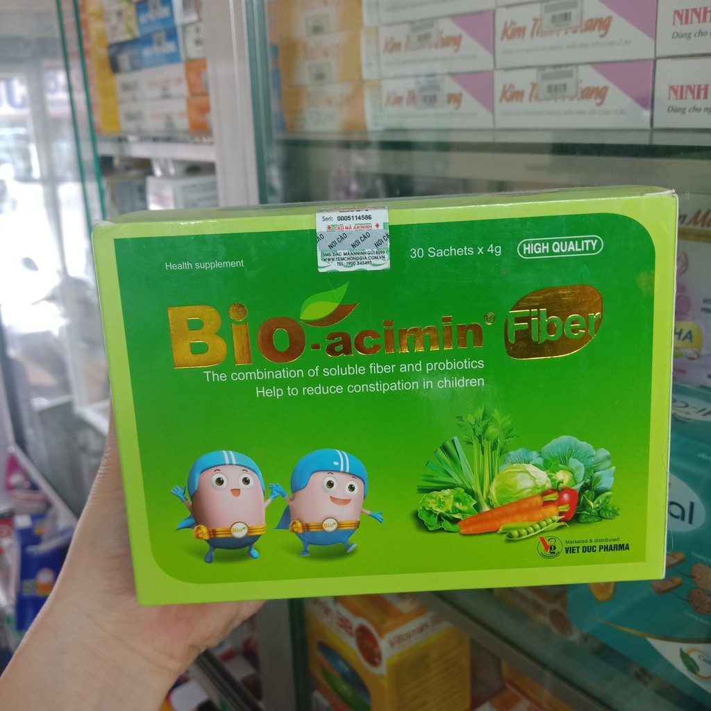 Cốm bổ sung chất xơ Bio-Acimin Fiber 30 gói