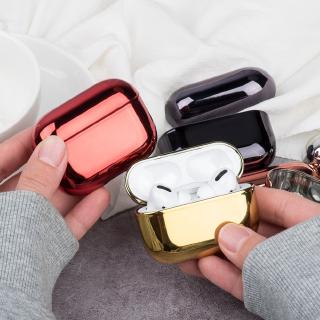 Vỏ bọc hộp sạc bằng PC cứng cho tai nghe bluetooth Apple Airpods Pro mạ màu sang trọng