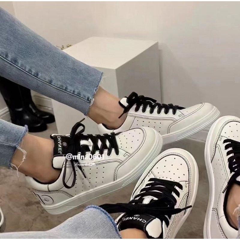 (ẢNH THẬT) Giày Thể Thao Buộc Dây Da Lỗ Mềm Êm Fullbox Bill Túi Cao Cấp