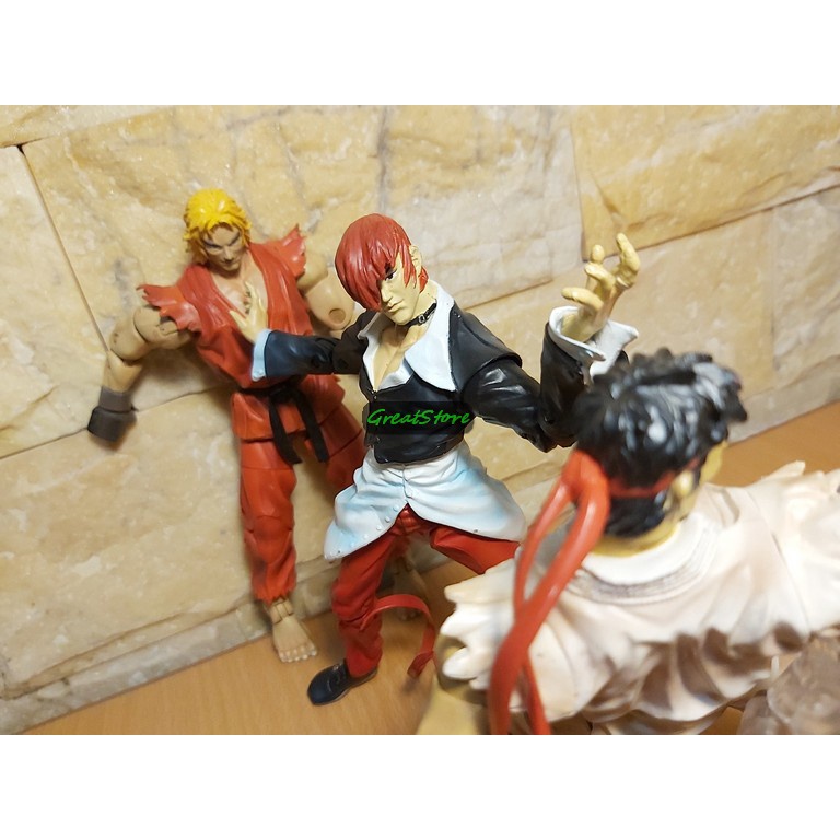 Mô hình Ken, Ryu, Iori Yagami 1:10 Action Figures trong street fighter cử động được