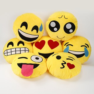 The backrest pillow with cute expression design is interesting