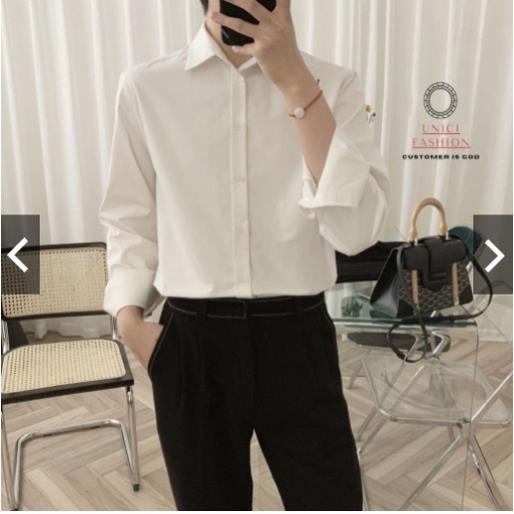 Áo sơ mi Nam dài tay form rộng unisex phong cách Hàn Quốc.