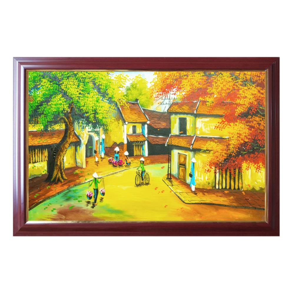 Tranh treo tường, tranh phong cảnh làng quê, tranh thiên nhiên, tranh đồng quê treo tường