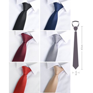 Cà Vạt Công Sở Nam Thắt Sẵn 6 x 47cm