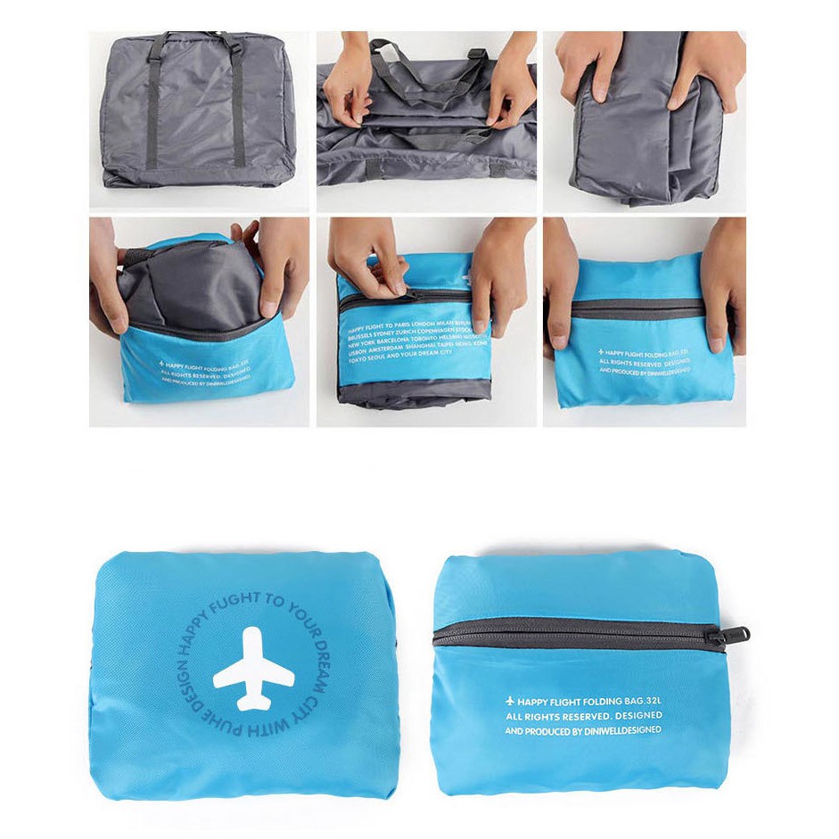 Túi xách đựng đồ GADO vải dù du lịch chống thấm nước có móc vali kéo