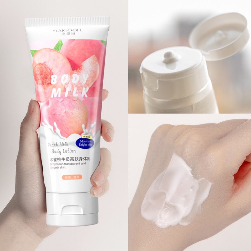 [NEW] ✨BODY LOTION SỮA ĐÀO DẠNG TUÝP DƯỠNG ẨM CẤP VITAMIN SIÊU THƠM✨