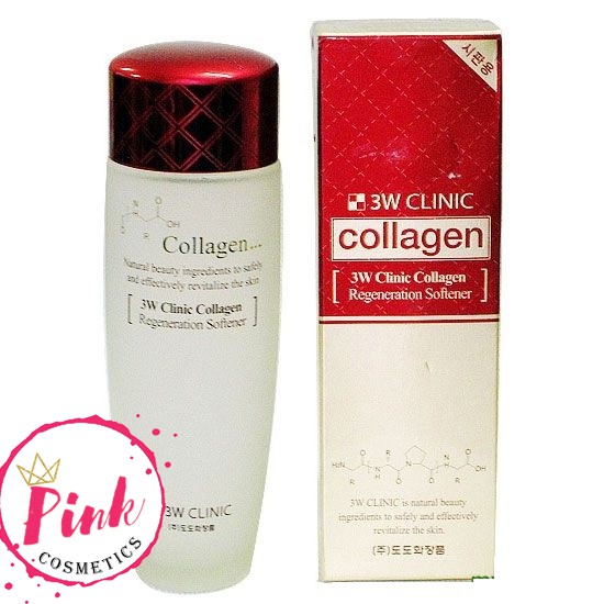 Nước hoa hồng collagen 3w clinic Regeneration Softener đỏ