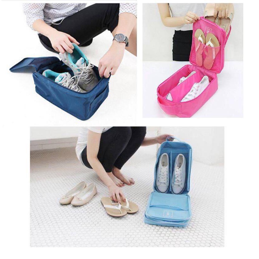 Túi đựng giầy du lịch chống thấm 3 ngăn tiện ích
