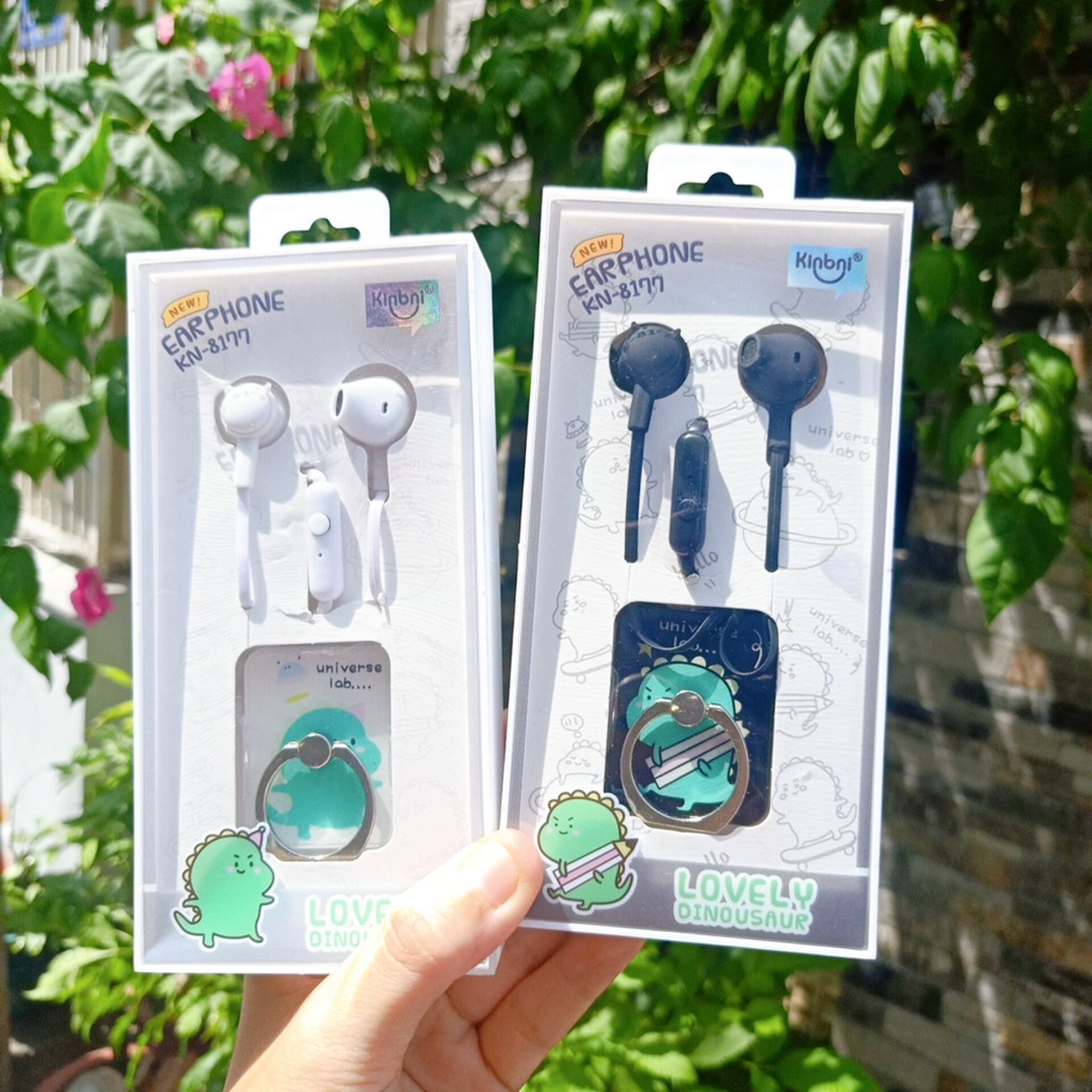 Tai nghe earpod kèm iring Cute Dinosour