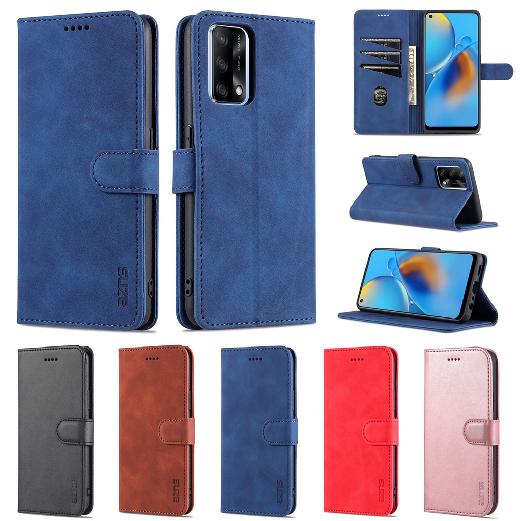 Ốp lưng điện thoại dạng ví da lật dành cho OPPO A15 A15S A16S A53S A54 A74 A93S A94 4G 5G