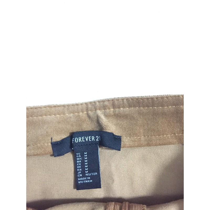 Chân váy nhung chữ A Forever 21 hàng vnxk size L