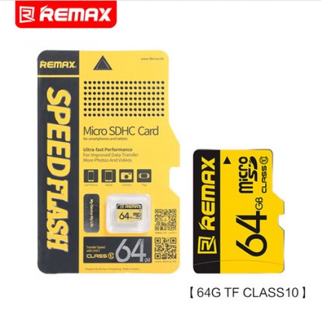 Thẻ Nhớ Remax 8G - 16G - 32G - 64G chính hãng