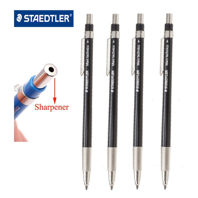 Set chì bấm 2.0 có gọt ở đuôi kèm tẩy hãng Staedtler Mars Technico 780C