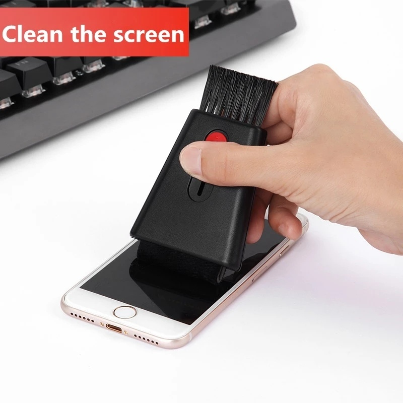 Cọ Vệ Sinh Màn Hình Máy Tính/Laptop/Điện Thoại Hai Đầu Thu Gọn Đa Năng