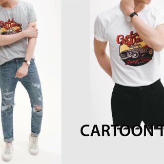 Áo thun cotton họa tiết