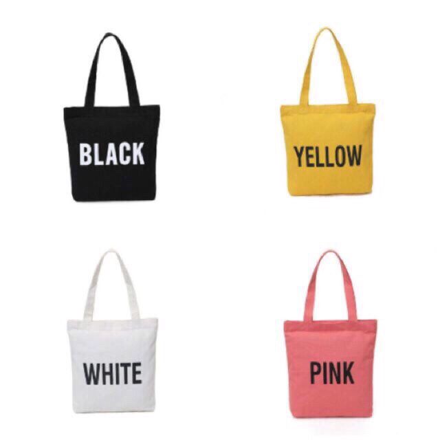 Túi vải Back Pink White Yellow