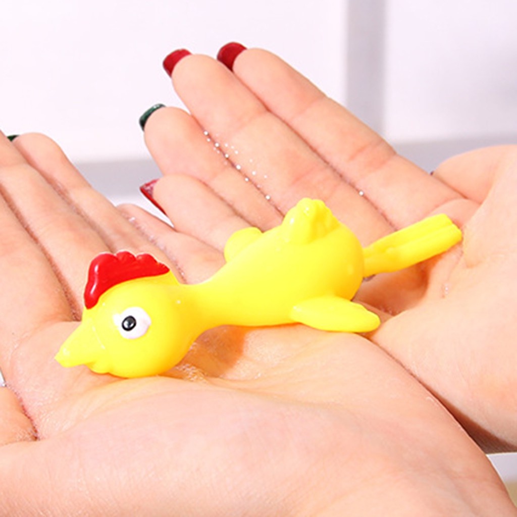 Bộ 5 Đồ Chơi Ná Cao Su Hình Gà Vàng Ngộ Nghĩnh
