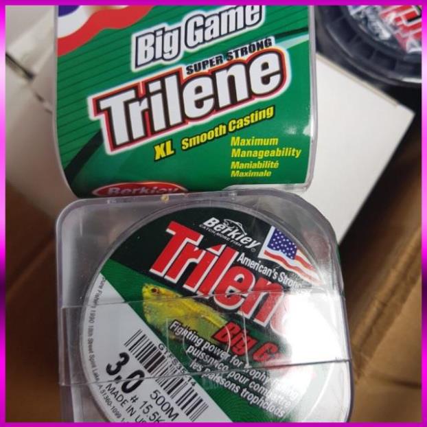 [Xả Kho 3 Ngày]  Cước câu Trilene Big Game 500m Mỹ hàng chính hãng
