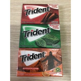 Kẹo gum không đường Trident Mỹ