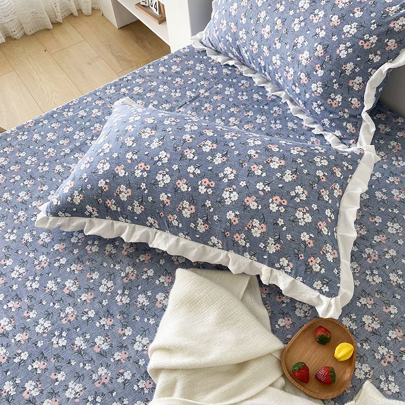 Vỏ Gối Đơn / Đôi Bằng Vải Cotton Nguyên Chất Cao Cấp 48 * 74cm In Họa Tiết