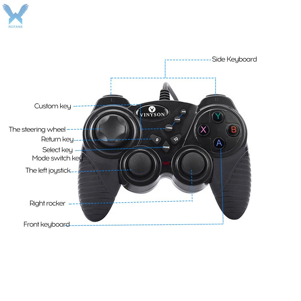 RC Tay Cầm Điều Khiển Chơi Game Ps3 Có Dây Rung Thông Minh